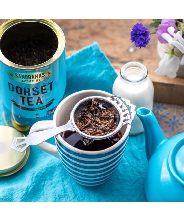 Dorset Tea Sandbanks English Breakfast Loose Leaf Tea Tin 125g | Rainforest Alliance Certified | Perfect Tea Gift for Him or Her | Black Loose Leaf Tea Sunshine Blend 125g (Pack of 1) - Buy Online on GoSupps.com