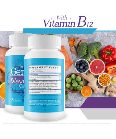 The Genius Wave Pro Capsules - Our Best Brain Supplements for Memory and Focus - Memory Vitamins for Memory and Brain Focus - Memory Focus Supplement for Brain - Memory Vitamins Brain for Women & Men - Buy Online on GoSupps.com