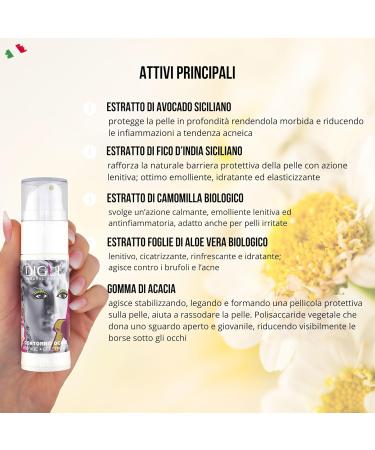  DIGUE SuperFood Organic Anti-Wrinkle Eye Cream 30ml for sensitive skin with soothing and moisturizing aloe a lifting effect with acacia gum and a gentle texture with organic chamomile extract - Buy Online on GoSupps.com