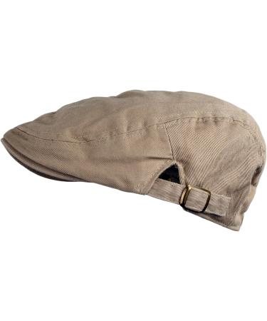 Men's Cotton Flat Cap IVY Gatsby newsboy Hunting Hat - Khaki - Buy Online on GoSupps.com