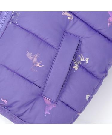 Kids Hooded Winter Puffer Jacket | Purple Toddler Coat 3-4 Years | Waterproof & Lightweight Outwear for Boys & Girls - Buy Online on GoSupps.com