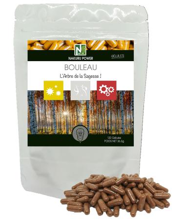 NAKURU | Birch | NAKURU Power | Made in France | “The Tree of Wisdom!” | (120 Capsules of 305mg/Net Weight: 36.5g)