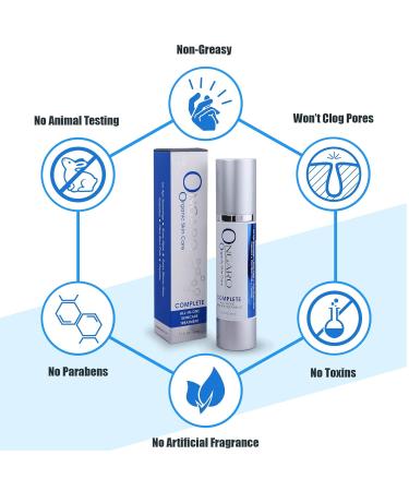Ongaro Beauty All-In-One Anti Aging Serum | Anti Wrinkle Cream with Hyaluronic Acid Vitamin C & E - Targets 7 Signs of Aging - Buy Online on GoSupps.com