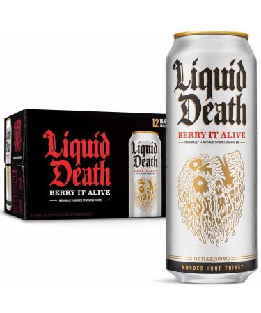 Liquid Death Sparkling Water Berry It Alive 202.8FO Berry it Alive - Sparkling