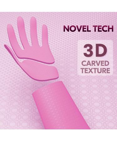 Vgo Heavy Duty Cleaning Gloves | Lined Nylon Household Gloves | Thicker Antislip Washing Up Gloves | Latex Free | Reusable | for Kitchen, Bathroom, Gardening, Painting | Flower Flavor | 1 Pair Large (Pack of 1) - Sweet Pink - Buy Online on GoSupps.com