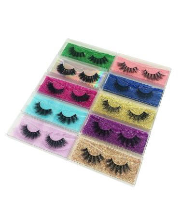 Mikiwi Wholesale 5D False Eyelashes 10 Pack - Natural Volume Faux Mink Lashes - Individual Packaged - 12-20mm - 10 Pack/Mix/12-18mm - Buy Online on GoSupps.com