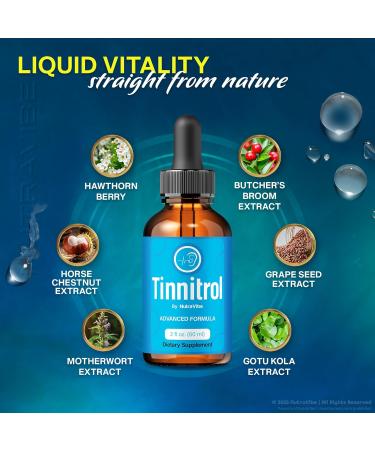 (2 Pack) Tinnitrol Original Hearing Support Drops with a Clean Plant-Based Formula for Ear Wellness Inner Balance & Daily Comfort | Easy-to-Use Liquid Dropper for Auditory Support (60 Servings) - Buy Online on GoSupps.com