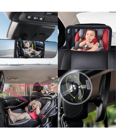 Shatter-Proof 360 Swivel Baby Rear Seat Mirror Universal Fit for Car Safety - Buy Online on GoSupps.com
