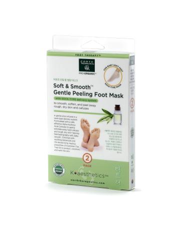 Earth Therapeutics Soft & Smooth Gentle Peeling Foot Mask - 2 Pairs - Buy Online on GoSupps.com