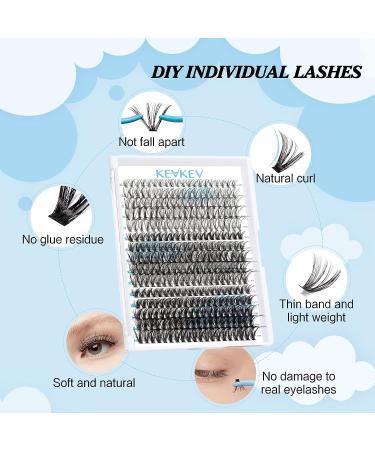 300 Pcs C-Mix Lash Clusters 20D+40D+50D | DIY Lash Extension Kit | Easy to Apply for Natural Volume Look - Buy Online on GoSupps.com