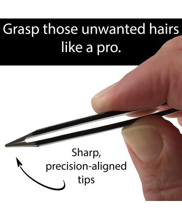 Zizzili Basics Mini Slant Tweezers - Precision Eyebrow and Facial Hair Removal (Midnight Ombre) - Buy Online on GoSupps.com
