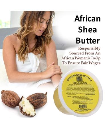 8oz. Raw Unrefined African Shea Butter from Ghana - Pure Ivory Shea Butter - Buy Online on GoSupps.com