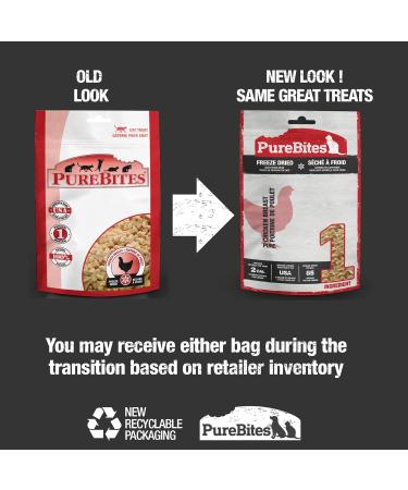 PureBites Chicken Breast for Cats 2.3oz / 66g - Super Value Size & Ocean Whitefish Dog Treats 1.8-Ounce - Buy Online on GoSupps.com