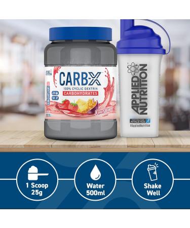 Applied Nutrition Carb X Highly Branched Cyclic Dextrin 1.2kg Powder - Vegan & Gluten-Free Intra & Post Workout Carbs for Training & Recovery - Sugar-Free Fuel (Fruit Burst) - 48 Servings - Buy Online on GoSupps.com