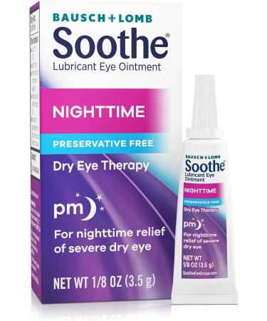 Soothe Preservative-Free Lubricant Eye Ointment Nighttime Relief for Severe Dry & Irritated Eyes Gentle for Sensitive Eyes 0.12 Fl Oz - Buy Online on GoSupps.com