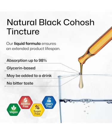 BIO KRAUTER Perimenopause & Menopause Supplements for Women* - Pure Vegan Black Cohosh for Mood Support & Women's Wellness - Black Cohosh Supplements 4 Fl.Oz 56-Day Supply Alcohol & Sugar Free 4 Fl Oz (Pack of 1) - Buy Online on GoSupps.com