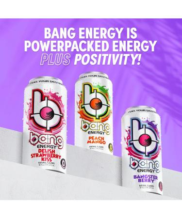 Bang Energy Bangster Berry Sugar-Free Energy Drink - 16 Oz - Pack of 12 - Buy Online on GoSupps.com