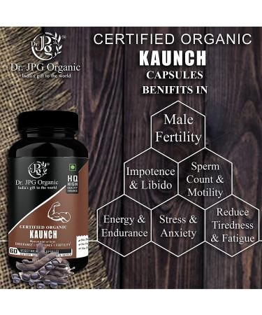  QURA QURA Organic Kaunch Capsules 120 Veg Capsules | 60 Capsules X 2 Bottles | Certified Organic Indian - Buy Online on GoSupps.com