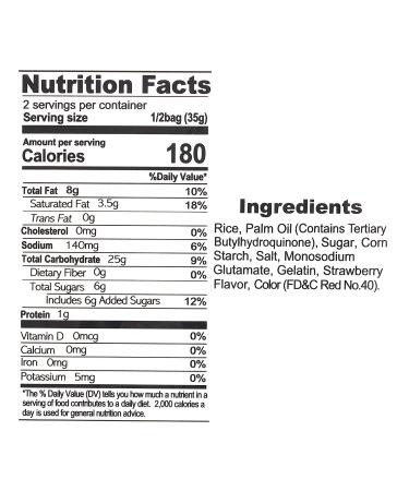 Hello Kitty Strawberry Rice Crackers - Great Snacks for Adults & Children | Party Favors, Birthday Gifts & School | Pack of 2 3.95oz Packs - Buy Online on GoSupps.com