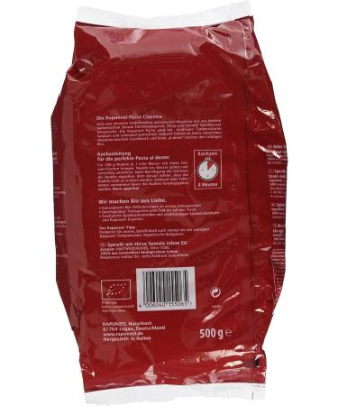  Rapunzel Rapunzel Spirelli mit Hirse Semola Set of 6 (6 x 500 g) - Organic - Buy Online on GoSupps.com