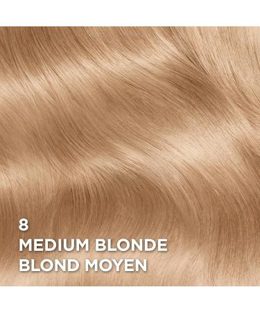 L Or al Paris Superior Preference 9 weeks of Luminous Fade-Defying Permanent Hair Dye 8 Medium Blonde 100% Grey Coverage 1 Hair Dye Kit (Packaging May Vary) Medium Blonde 1 count (Pack of 1) - Buy Online on GoSupps.com