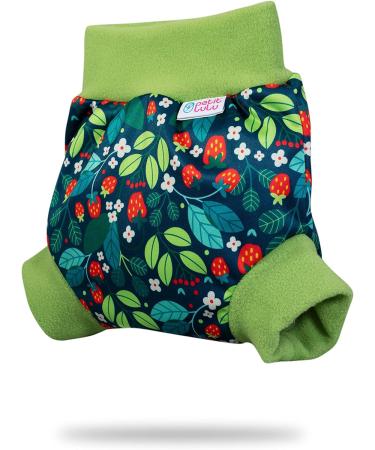 Petit Lulu Pull Up Cloth Nappy Wrap - Size S | Washable & Reusable Diaper Wrap | Wild Strawberries Design | Made in Europe - Buy Online on GoSupps.com