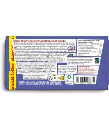 Tony's Chocolonely - Dark Milk Pretzel Caramel - 15 Pieces x 180 Grams - Fair Trade & Slavery Free - Enjoy Guilt Free - Buy Online on GoSupps.com