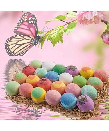 Pure Bomb 30-Piece Bath Bombs Gift Set with Shea Butter - Perfect for Kids, Women, Men - Moisturizing & Relaxing - Includes Greetings Gift Tag - Buy Online on GoSupps.com