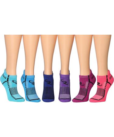 RONNOX Women's 12-Pairs Low Cut Running and Athletic Performance Tab Socks - Small-Medium, Assorted Colors - Buy Online on GoSupps.com