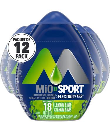 MiO Mango Peach Liquid Water Enhancer 48ml (Pack of 12) & MiO Sport Lemon Lime Liquid Water Enhancer 48ml (Pack of 12) - Buy Online on GoSupps.com