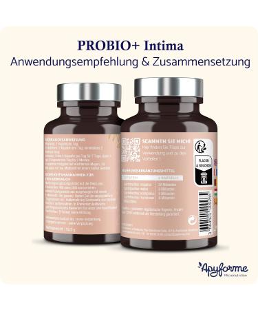 Apyforme Probiotics for Women Vaginal Health - 40 Billion CFU - 4 Lactobacillus Strains - 100% French - Probio+ Intima - Buy Online on GoSupps.com