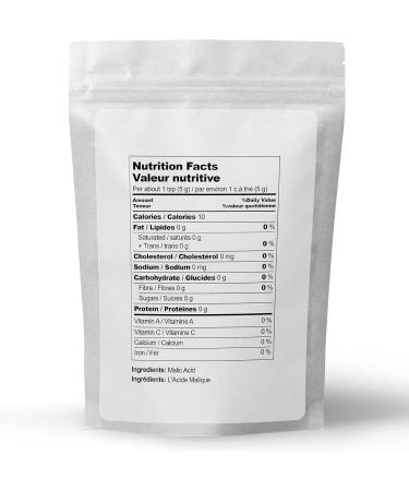Malic Acid Powder by Elo s Premium (100 g) Packaged in CANADA Gluten Free Food Grade Natural Sour Agent for Candy Wine Potato Chips Recipes and More - Buy Online on GoSupps.com