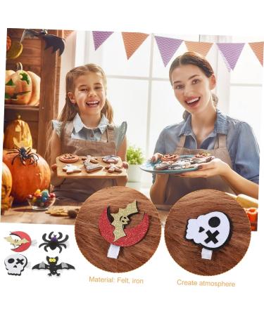 minkissy 4 Pairs Halloween Hair Clips Alligator Hair Clip Witch Accessories Witch Hat Hair Clips Spider Hair Clips Hair Clips Skull Hair Barrette Alligator Clip Pumpkin Child Felt - Buy Online on GoSupps.com