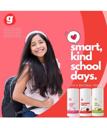 Grownish Deodorant for Kids 8 and Up - 3-Pack of Fresh Scents for Girls - Aluminum-Free & Natural Ingredients - Underarm Protection for Kids and Teens - Assorted Scents - Buy Online on GoSupps.com