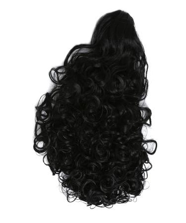 WIG ME UP 9563B-1 Long Curly Black Braid Ponytail Hairpiece - 60 cm Voluminous Curly Extensions for Stunning Looks - Buy Online on GoSupps.com