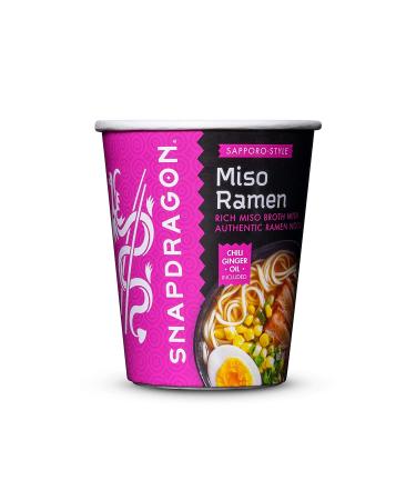 Snapdragon Sapporo-Style Miso Ramen Cups | Rich Miso Broth With Authentic Ramen Noodles | Authentic Flavors | Satisfy Your Craving | 2.2 oz (6 Pack) - Buy Online on GoSupps.com