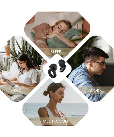 Fita+ Noise Cancelling Ear Plugs - NRR 33 dB, Reusable Silicone Earplugs for Sleeping, Concerts, Motorcycle, Travel - Black - Buy Online on GoSupps.com
