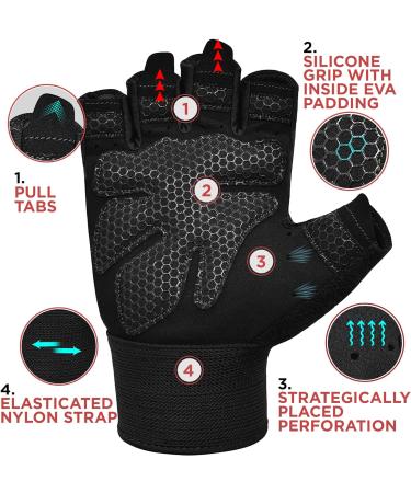 Buy RDX Fitness Gloves for Men & Women - Anti-Slip Weight Lifting Workout Gym Gloves for Strength Training & Bodybuilding - Buy Online on GoSupps.com