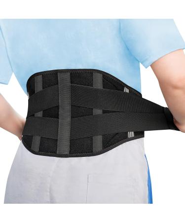 Back Brace for Lower Back Relief - Lower Back Brace for Scoliosis Disc Herniation Heavy Lifting Adjustable Back Support Belt with 5 Stays Lumbar Support Belt for Men & Women (Waist 37"-43 ) L/XL(37"- 43") - Buy Online on GoSupps.com