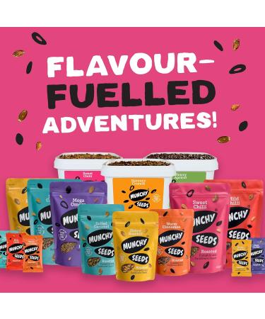 Honey Roasted Sweet Mix of Sunflower & Pumpkin Seeds 450g - Gluten & Wheat-Free Protein Snack with Fibre & Vitamin E for Kids & Adults | Munchy Seeds - Buy Online on GoSupps.com