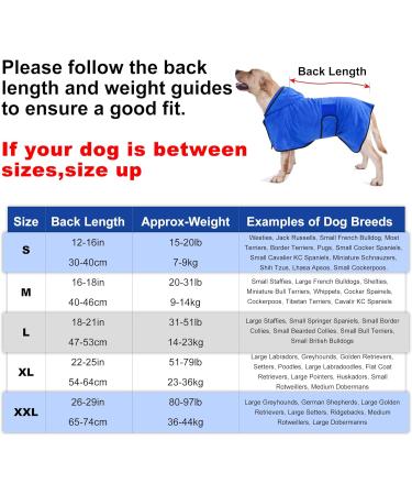Rongyicare Super Absorbent Dog Bathrobe for Large Dogs | Soft Microfiber Adjustable Collar & Waist - Buy Online on GoSupps.com