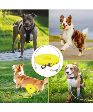 Waterproof Dog Leash - Chew Proof Tie-Out & Training Leash | 5m Yellow Dog Leash for Ultimate Durability - Buy Online on GoSupps.com