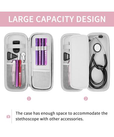 Yinke Stethoscope Case for 3M Littmann Classic III Lightweight, Cardiology IV - Nurse Gift Hard Organizer Gradient Travel Carry Bag - Buy Online on GoSupps.com