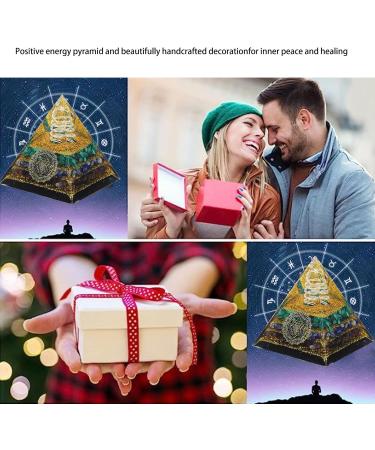Energy Generator Orgone Pyramid Crystal Pyramid Home Desktop Decoration Trigger Calmness Enhance Spiritual Consciousness for Inner Peace and Healing - Buy Online on GoSupps.com