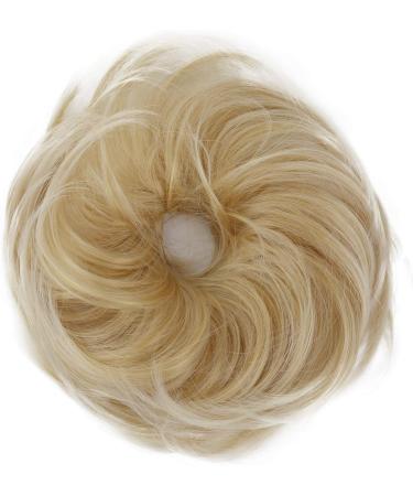 CAISHA by PRETTYSHOP Synthetic Fiber Hairpiece Scrunchie Updo | Slightly Wavy Blond Mix #86AT613 G28B - Buy Online on GoSupps.com