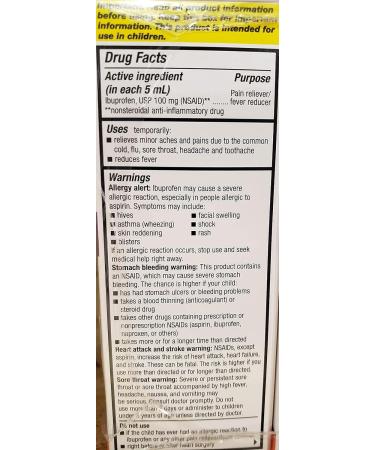 Buy Quality Choice Children's Ibuprofen 100mg Oral Suspension - Grape Flavor for Pain & Fever Relief | 4 FL OZ - Fast International Shipping - Buy Online on GoSupps.com