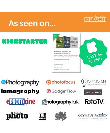 XL Photography Inspiration Cards Deck - Ultimate Photographer Gift with DSLR Accessories and Cheat Sheet - Portrait Edition - Buy Online on GoSupps.com