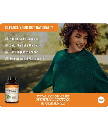 NatureWise Total Colon Care Herbal Detox - 60 Vegetarian Capsules for Digestive Health - Buy Online on GoSupps.com