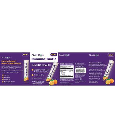 Buy Natrol Immune-Biotic Orange - 1 Billion CFU, 30 Packets | Immune Support - Buy Online on GoSupps.com