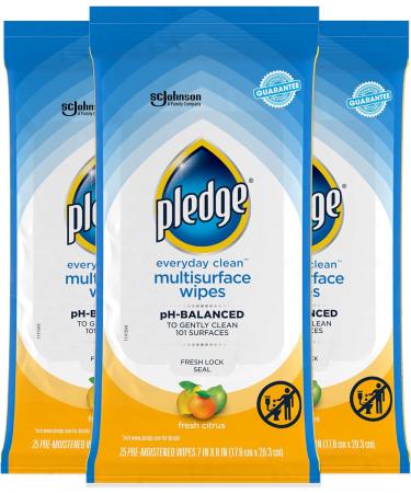 Buy Pledge Everyday Clean Multisurface Wipes - Fresh Citrus 25 Wipes 3 ct | International Shipping Available - Buy Online on GoSupps.com
